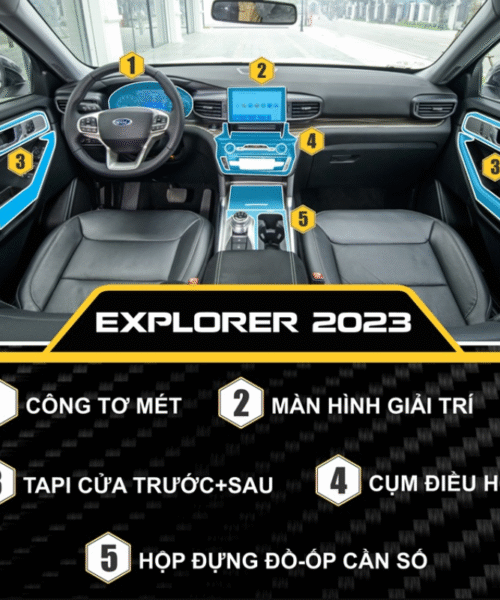Dán bảo vệ nội thất Ford Explorer – Chống xước, bóng đẹp 1