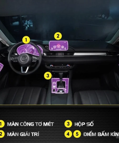 Gợi ý các gói dán ppf nội thất Mazda 6 chất lượng 6