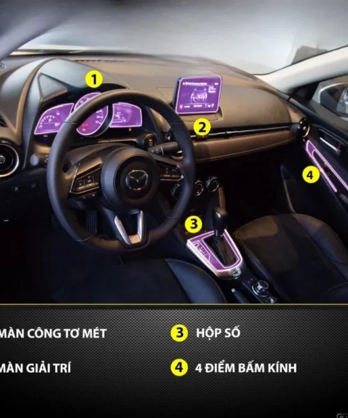 Kinh nghiệm dán ppf nội thất Mazda 2 cần biết 5