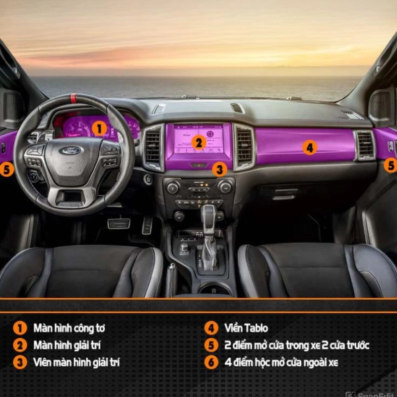 Film Ppf Dán Chống Xước Nội Thất Ô Tô Ford Territory 1 Tư Vấn Gói Dán Ppf Nội Thất Ford Territory Cao Cấp, Bền Đẹp 5