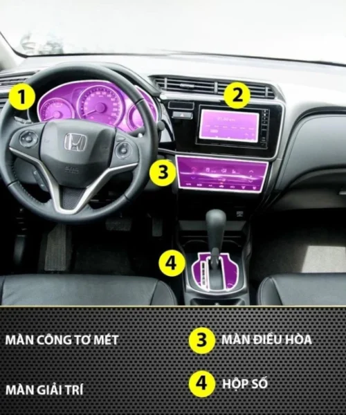 Dán Ppf Nội Thất Honda City Tạo Độ Bóng Sâu, Chống Trầy Xước 6