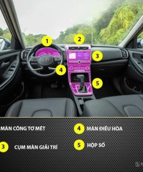 Dán Ppf Nội Thất Hyundai Creta Tpu Cao Cấp, Siêu Dày 5