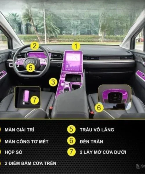 Kinh nghiệm dán PPF nội thất Hyundai Custin cần biết 5