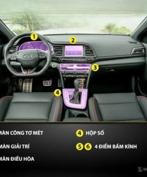 Kinh nghiệm quan trọng cần biết khi dán ppf nội thất Hyundai Elantra 7