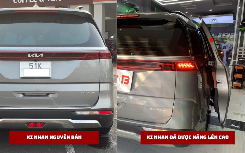 Sự Khác Nhau Giữa Led Xi Nhan Zin Và Led Xi Nhan Xe Kia Sau Khi Lắp Module 
